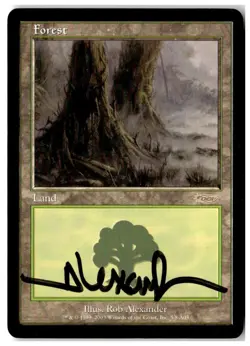 MTG Forest (2003) - Arena Promos Signed Moderately Played English - Image 1