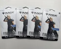 Magic the Gathering Final Fantasy Play Booster Pack LOT OF 4 PACKS - Image 3