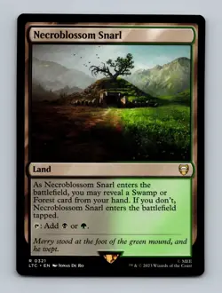 Necroblossom Snarl Commander: The Lord of the Rings Non-Foil MTG NM - Image 1