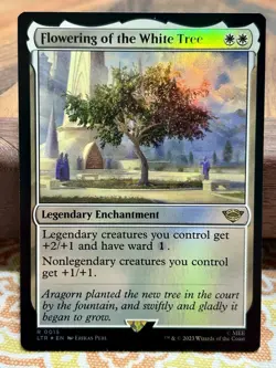 Flowering of the White Tree LP MTG Lord of the Rings LTR FOIL - Image 1