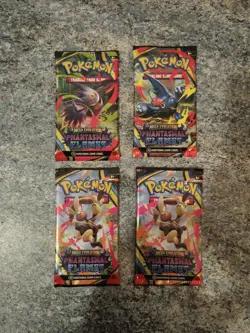 Lot de 4 Boosters Pokemon Phantasmal Flames - Anglais Cartes TCG - Image 1