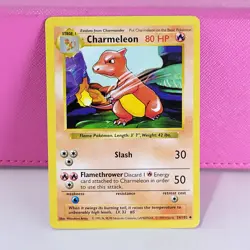 LP Pokemon TCG Charmeleon Base Set 24/102 Regular Shadowless - Image 1