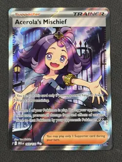 Acerola's Mischief 165/132 Ultra Rare Mega Evolutions English Pokemon TCG NM - Image 1