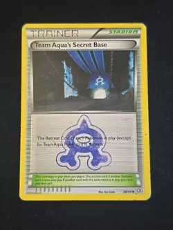 Team Aqua's Secret Base 28/34 Double Crisis Regular Pokemon TCG Moderate Played - Image 1