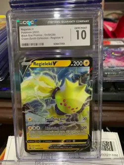Pokemon Regieleki V SWSH280 Black Star Promos CGC 10 - Image 1