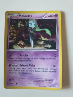 Pokemon Meloetta 78/113 Legendary Treasures HOLO rare HP Played - Image 1