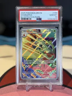 2025 POKEMON DRI EN-DESTINED RIVALS ILLUSTRATION RARE #188 HYDRAPPLE PSA 10 - Image 1