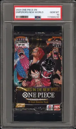 2024 Bandai One Piece Emperors of the New World OP-09 Booster Pack PSA 10 - Image 1