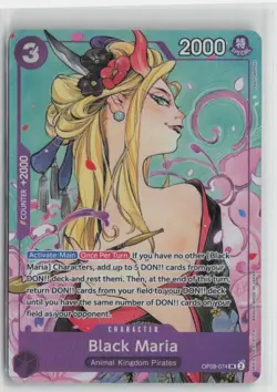 Black Maria Illustration Box Vol.2 OP08-074 One Piece Promotion Cards SR NM Eng - Image 1