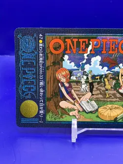 Nami ONE PIECE Visual Adventure Holo Rare Card TCG Japanese 2000 Vintage 47 a AI - Image 3