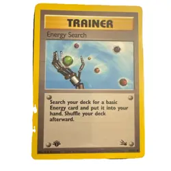Energy Search - 59/62 - Pokemon Fossil 1st Edition Common Card WOTC LP - Image 1