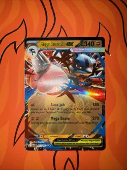 Pokemon Mega Lucario EX 77/132 Mega Evolution Double Rare Card NM Condition - Image 1