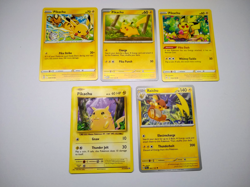 Pokemon Pikachu Set + Raichu - Set of 5 Cards - Exact Cards! - Image 1