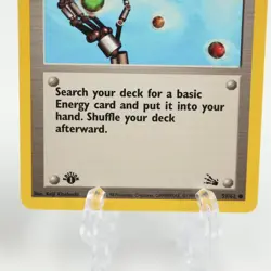 2x Energy Search 59/62 1st Edition Fossil - Common Pokemon Card Near Mint NM - Image 5