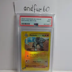 Machoke Skyridge Reverse Holo 2003 Pokemon Card 38/144 PSA 9 - Image 1
