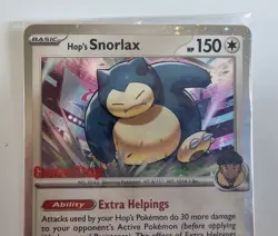 Pokemon Journey Together Hop's Snorlax Gamestop Promo Card - Image 3