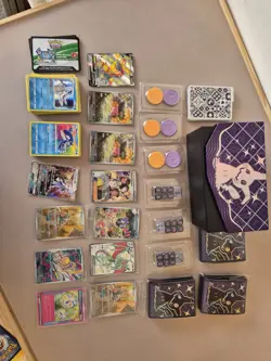 Pokemon TCG Paldean Fates Sleeves Dice Dividers Counters & Cards + Promos - Image 1