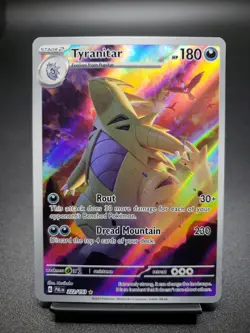Pokemon TCG Tyranitar 222/193 Illustration Rare Paldea Evolved Card - Image 1