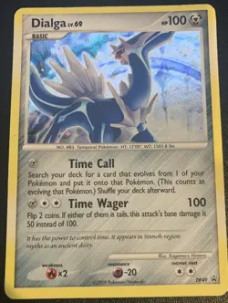 2009 Black Star Promo Dialga Platinum DP49 Holo Pokemon Card - Image 1