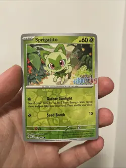 Sprigatito 012/193 Stamped Pokemon Horizons Promo Reverse Holo Pokemon Card Vlp - Image 1