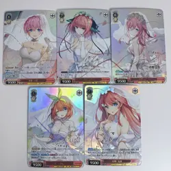 5×The Quintessential Quintuplets Doujin Card Marriage 2 Goddess Waifu Custom DIY - Image 1