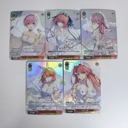 5×The Quintessential Quintuplets Doujin Card Marriage 2 Goddess Waifu Custom DIY - Image 2