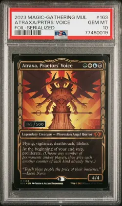 Atraxa, Praetors' Voice - PSA 10 - GEM MINT - Serialized Foil - #165/500 - Image 3