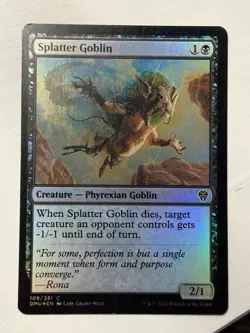 MTG Magic the Gathering Splatter Goblin (109/552) Dominaria United LP FOIL - Image 1