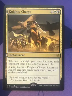 KNIGHTS' CHARGE X 1 N/M- THRONE OF ELDRAINE MAGIC THE GATHERING - Image 1