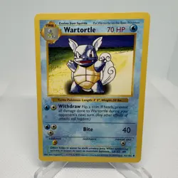Pokemon Wartortle Base Set 42/102 Uncommon NM Vintage Card - Image 1