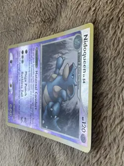 2009 Pokemon TCG Rising Rivals Nidoqueen Reverse Holo 30/111 LP/MP Lv.54 HP120 - Image 3