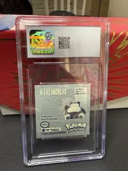 Snorlax - Pokemon 1999 Artbox Series 1 - #143 Sticker original rare piece CGC 8 - Image 2