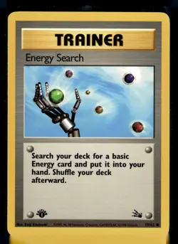 Pokemon TCG Energy Search 59/62 Fossil Regular 1st Edition - Image 1