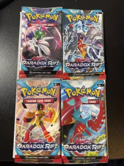 Pokemon TCG: Scarlet and Violet Paradox Rift x4 Booster Pack Sealed - Image 1