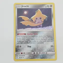 Jirachi, SM - Team Up, 99/181 Holo Rare LP Pokemon TCG - Image 1