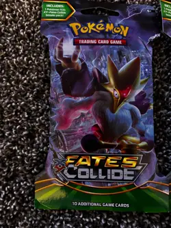LOT OF FOUR (4) Pokemon XY-Fates Collide Sleeved Booster Packs. Factory Sealed! - Image 2