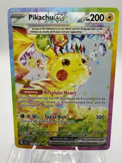 Pokemon TCG Pikachu ex 238/191 Surging Sparks Special Illustration Rare - Image 1