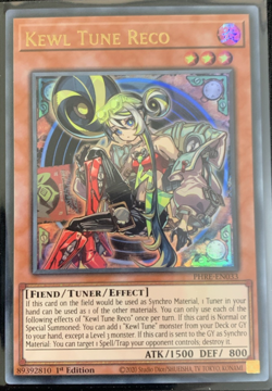 Kewl Tune Reco PHRE-EN033 1st Edition Ultra Rare Yugioh - Image 1