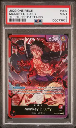Monkey D. Luffy ST10-002 - The Three Captains Deck - One Piece English PSA 9 - Image 1