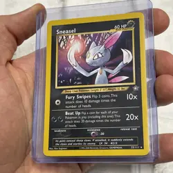 Pokemon TCG Sneasel Neo Genesis 25/111 Near Mint NM Vintage Pokemon Card WOTC - Image 2