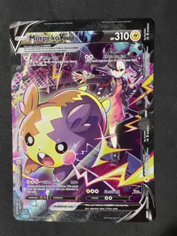 MORPEKO V-UNION Complete Crown Zenith Promo Pokemon Card NM JUMBO Oversized - Image 1