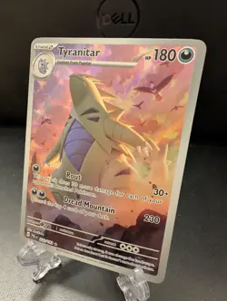 Pokemon TCG 2023 Sv02 Paldea Evolved Tyranitar Holo Rare Card 222/193 - Image 3