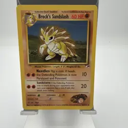 Brock's Sandslash 23/132 Gym Heroes Non Holo Rare Pokemon Card Vintage WOTC NM - Image 1
