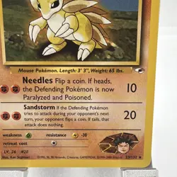 Brock's Sandslash 23/132 Gym Heroes Non Holo Rare Pokemon Card Vintage WOTC NM - Image 4