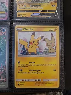 Pikachu Holo Black Star Promo Card SM162 Mint/Near Mint Condition - Image 1