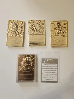Pokemon 23K Gold-Plated Cards Lot Of 4 - Image 2