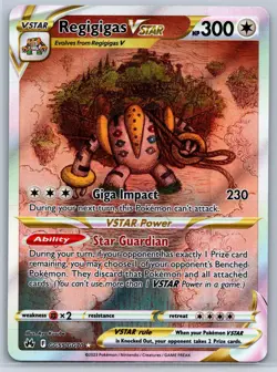 Regigigas VSTAR - Crown Zenith GG55/GG70 Galarian Gallery Pokemon Card NM - Image 1