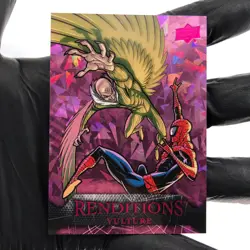Marvel Card Vulture Spider-Man 14 Pink /199 Fleer Upper Deck Renditions [NM] - Image 2
