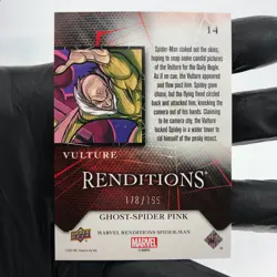 Marvel Card Vulture Spider-Man 14 Pink /199 Fleer Upper Deck Renditions [NM] - Image 3