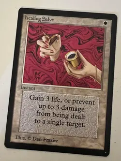 Magic the Gathering MTG Beta Healing Salve NM (Beta Bob) - Image 1